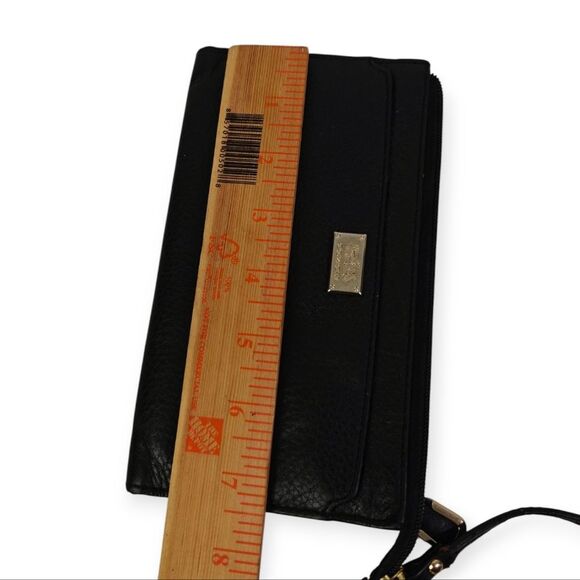 Coach Black Genuine Leather Wristlet Wallet Purse - Picture 7 of 9